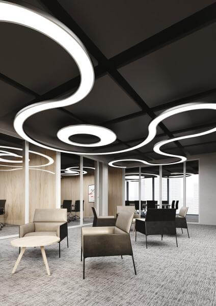 Modulares LED-System für ausgedehnte Räume
